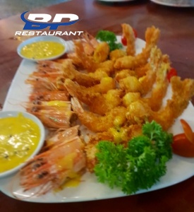 Tôm sú sốt chanh dây 