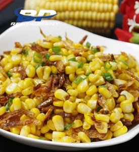 Ngô xào tôm khô