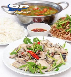 Lẩu ếch lá giang/ chanh ớt